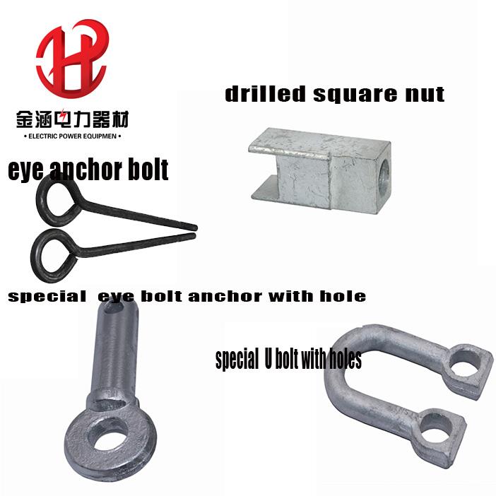 Special U Bolt Drilled Nuts Eye Bolts Anchors