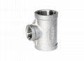 REDUCER TEE  Stainless Steel Tee factory  Threaded Fittings