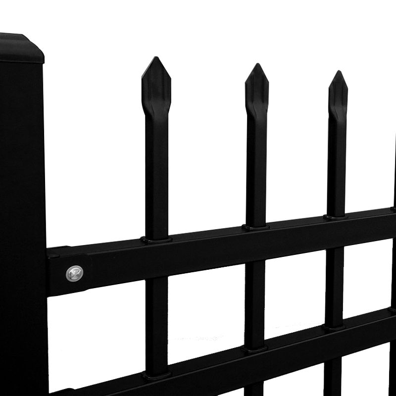 Hot selling galvanized steel palisade spear top metal fence 5