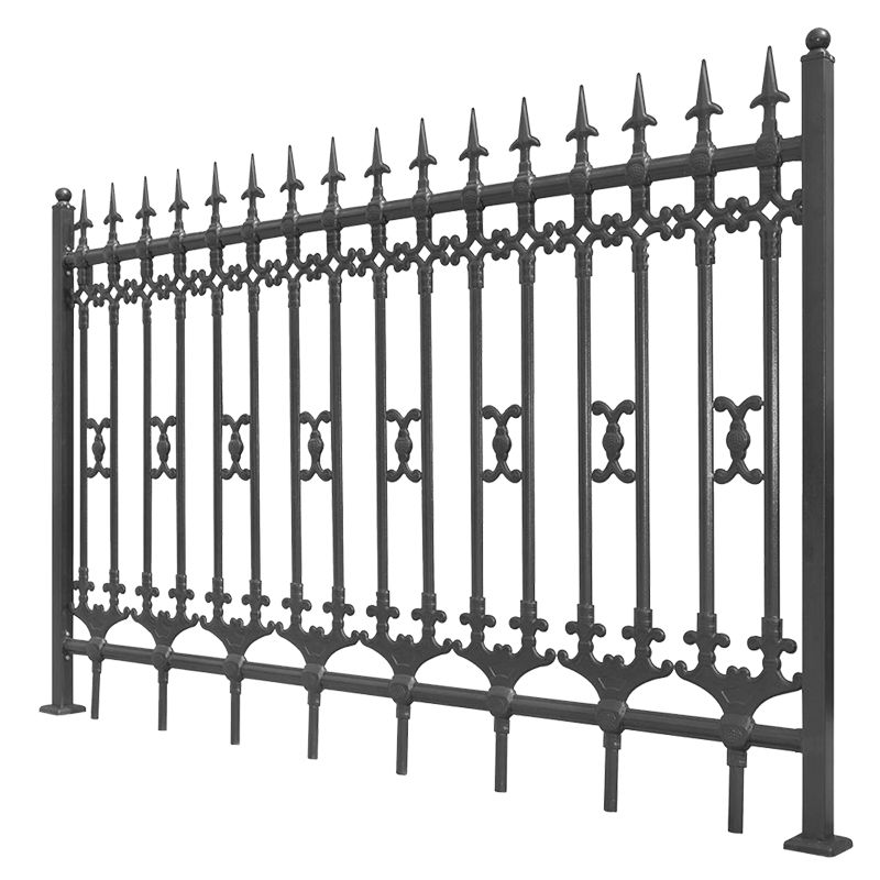 High quality custom cheap garden fence iron gate fence 4