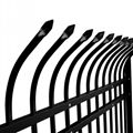 Zinc steel backyard garden fence steel security fence 4