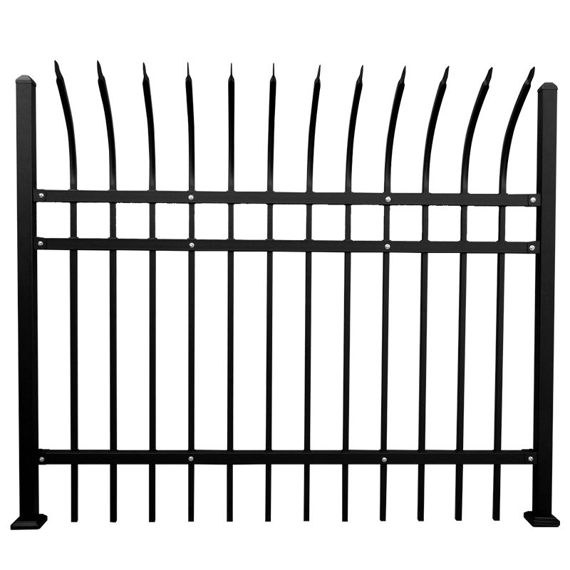 Zinc steel backyard garden fence steel security fence 5