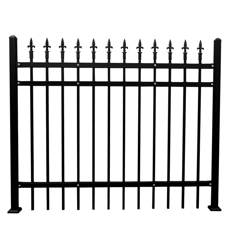 Powder coated safety pipe pool fence metal picket fen