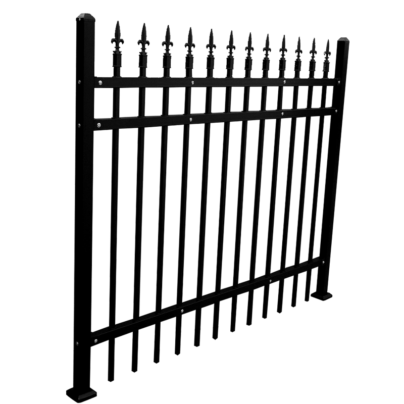 Powder coated safety pipe pool fence metal picket fen 2