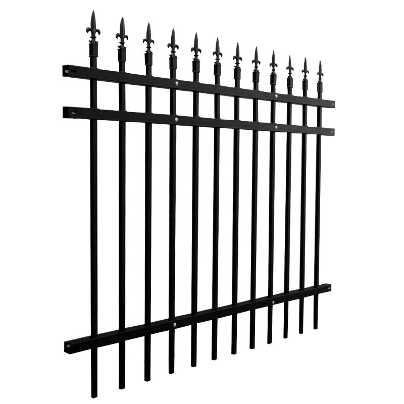 Powder coated safety pipe pool fence metal picket fen 3