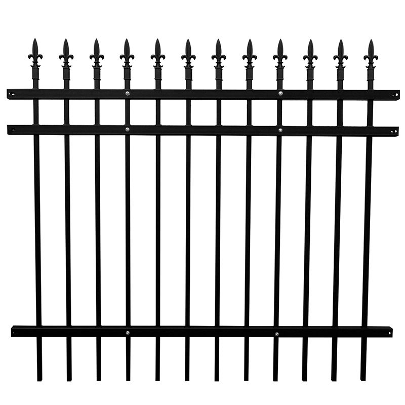 Powder coated safety pipe pool fence metal picket fen 4