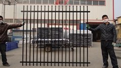 Hot selling ga  anized steel palisade spear top metal fence