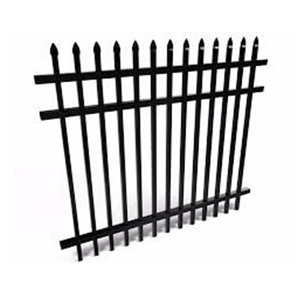 Powder Coated metal fence steel palisade fence designs 2