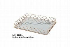 metal rectangular tray