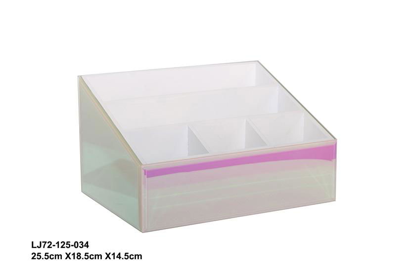 Pink heart packaging girl jewelry clear glass ring box