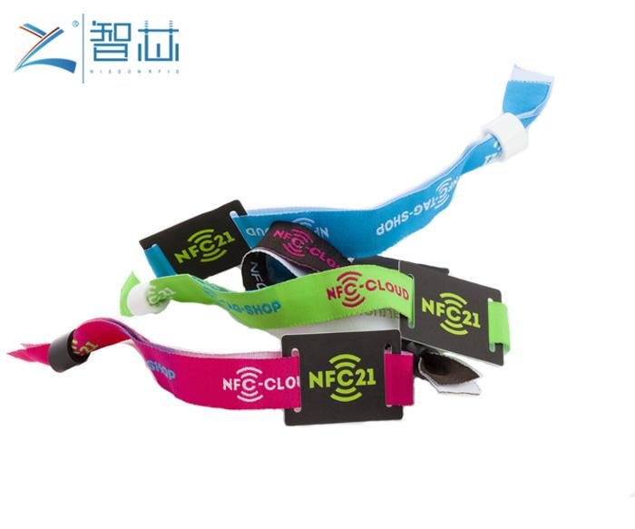 Festival Event Access Control Wove NFC Bracelet Mifare Wristband