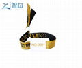 Disposable TK4100 LF Proximity RFID Woven Wristband 1