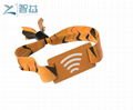 Disposable TK4100 LF Proximity RFID Woven Wristband