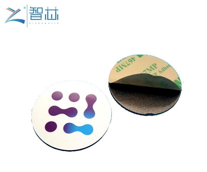 Round Shape 13.56Mhz On Metal RFID NFC Sticker Label 4
