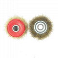 Thread Crimped Brass Wire Cup Brush for Polishing 5