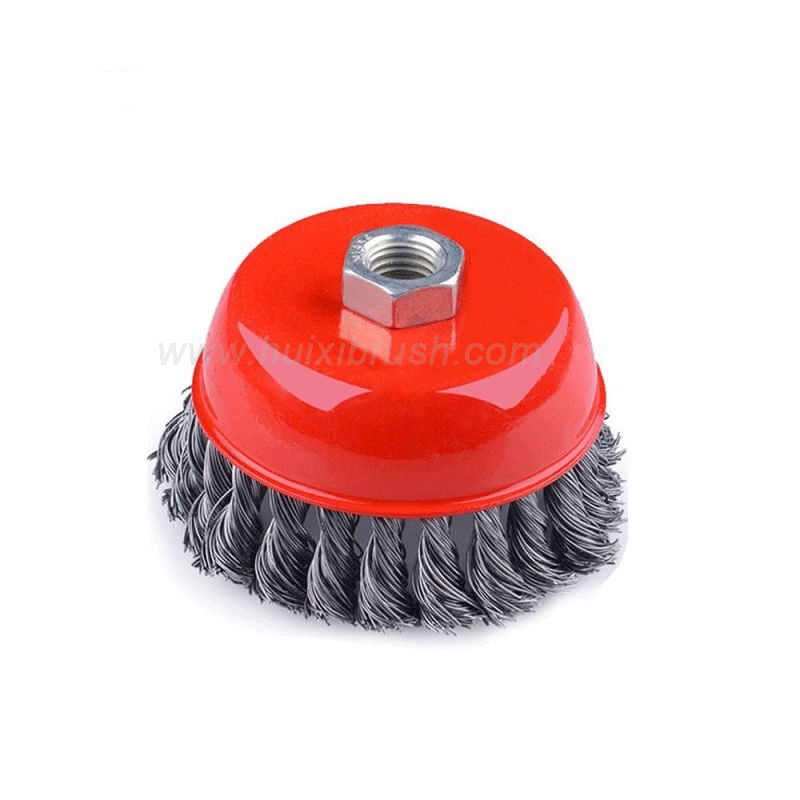 Power Tool Stainless Steel Knotted Wire Cup Brush