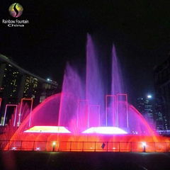 Singapore National Day Celebration Outdoor Music Dancing Water Fountain Show