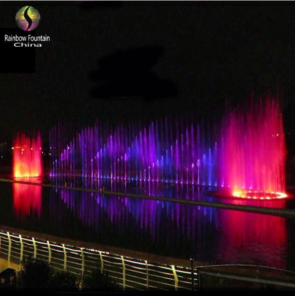 2015 Outdoor Water Feature Large Lake Music Dancing Fountain in China