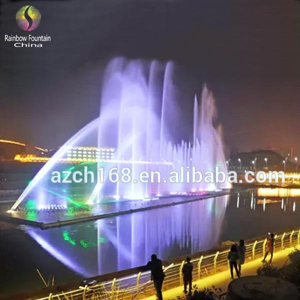 2015 Outdoor Water Feature Large Lake Music Dancing Fountain in China 5