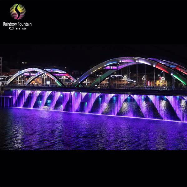 2016 China Rainbow Bridge Digital Water Curtain Fountain