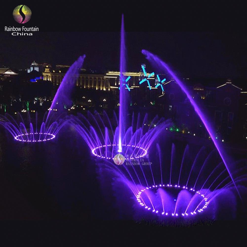 Customized Design Musical Water Show Lake Floating Fountain in China 2