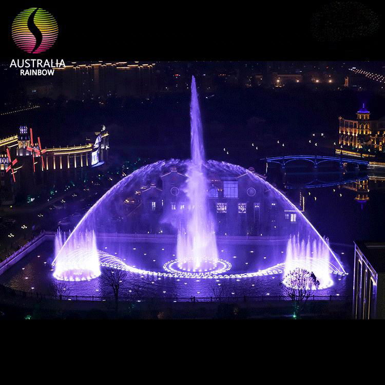 Customized Design Musical Water Show Lake Floating Fountain in China 4