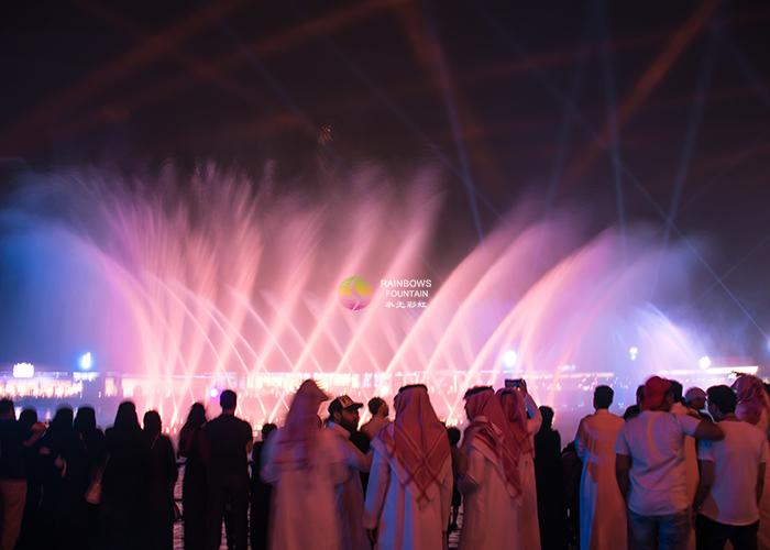 2019 Saudi Arabia Riyadh Season Amazing Multimedia Large Music Dancing Fountain 2