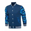 Hot Custom New HIgh Quality Cotton Color block Men Blank Varsity Baseball Track  1