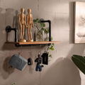 Industrial Pipe Floating Wall Shelf 2