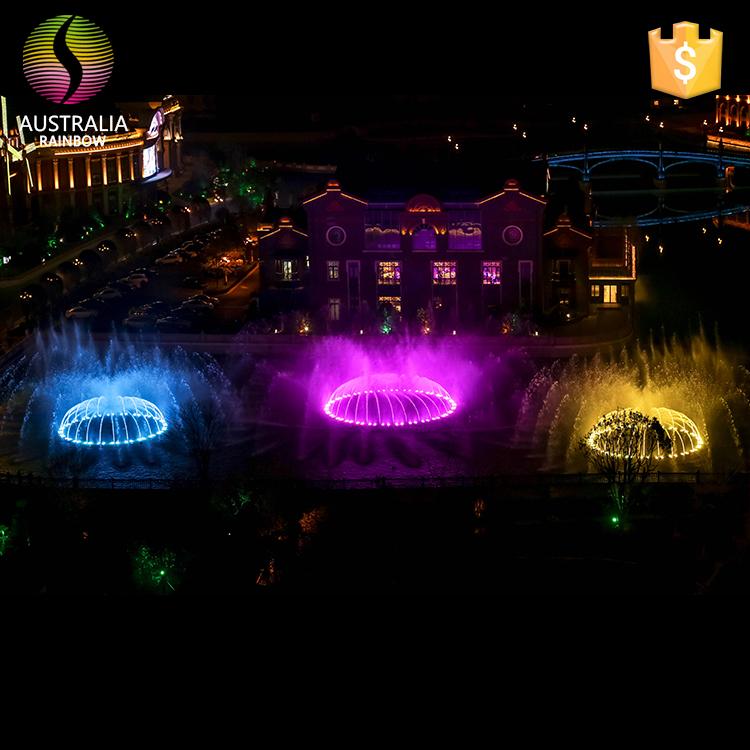 Outdoor 1D 2D 3D Water Music Dancing Fountain with DMX 512 LED Light Show 4