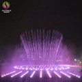 Hidden in Ground Pool Dry Fountain with Music and Colorful LED Lights