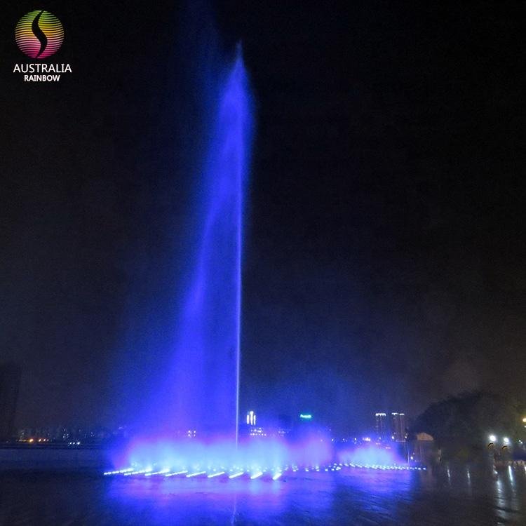 Hidden in Ground Pool Dry Fountain with Music and Colorful LED Lights 5
