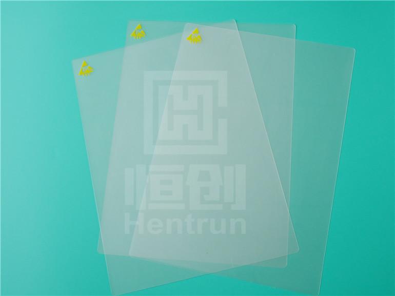 Anti-static A3 A4 plastic film for file holder ESD plastic sheet file protectors 5