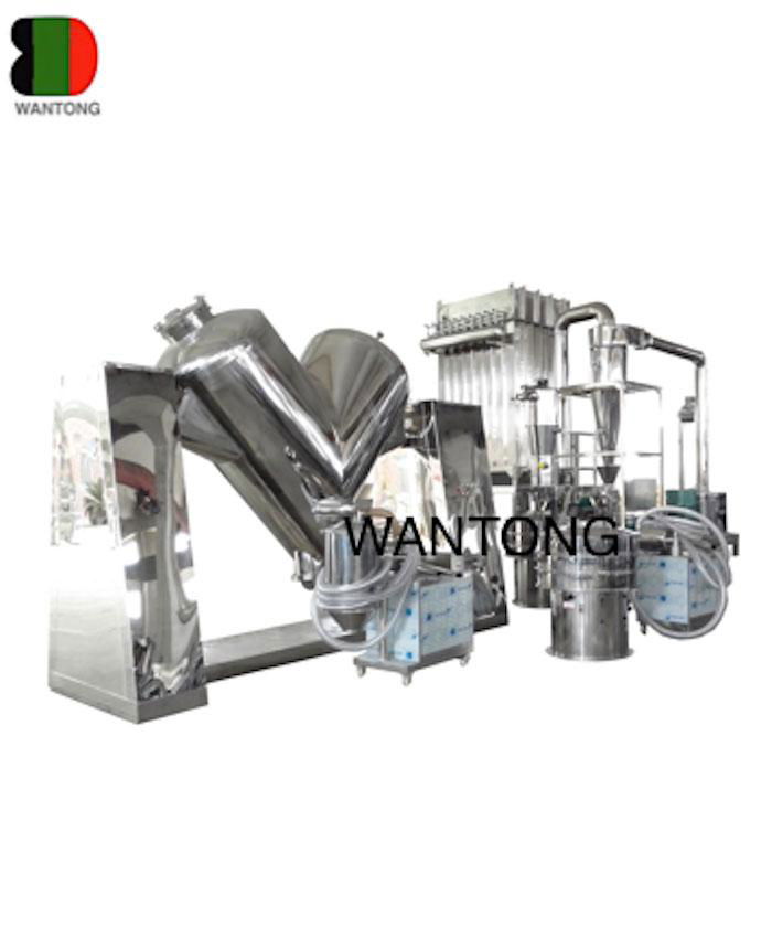 V shaped mixer mixing production line