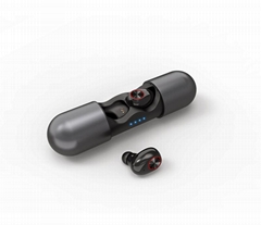 V8 TWS Wireless Earphone with Charging Case Likes Capsule Type