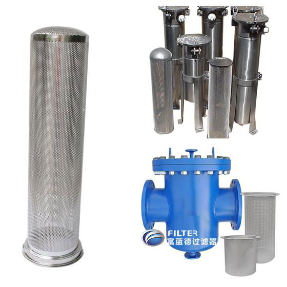 Industrial Basket Strainer Inline Cylinder Basket Filter FLDCD007