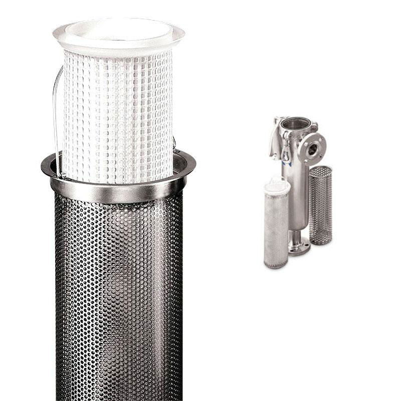 Industrial Basket Strainer Inline Cylinder Basket Filter FLDCD007