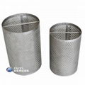 SS Perforated Mesh Bucket Basket Strainer Filter 3