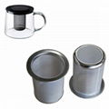 Stainless Steel Round Infuser Leaf Tea Filter Strainer 5