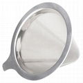 Stainless Steel Reuseable Coffee Basket Strainer  Filter Manufacture 2