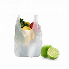 Green Biodegradable T-shirt Bag