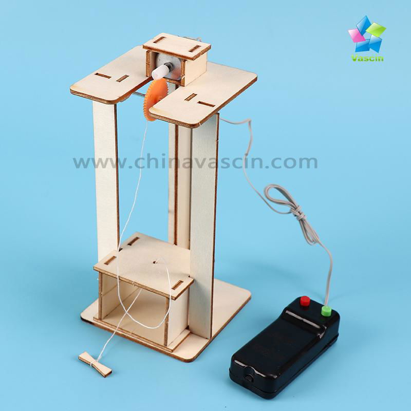 DIY Elevator Lift Kids Science Education Toy Experiment Kits  4