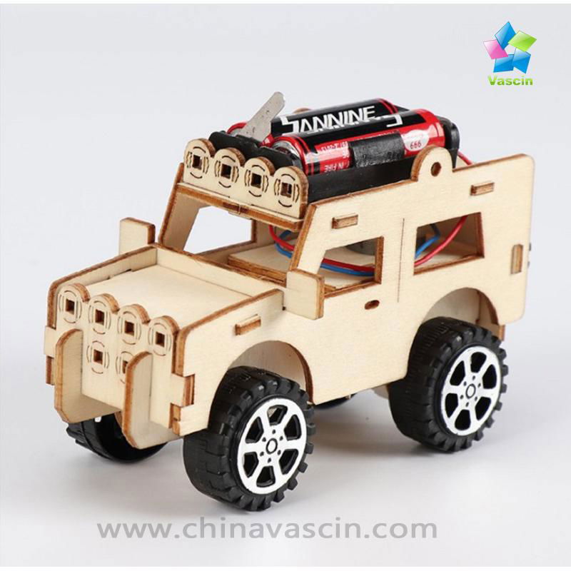 DIY Car Jeep Kids Toy Electric Vehicle Model 4