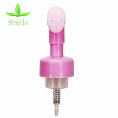 43mm high quality face clean silicon brush foam pump