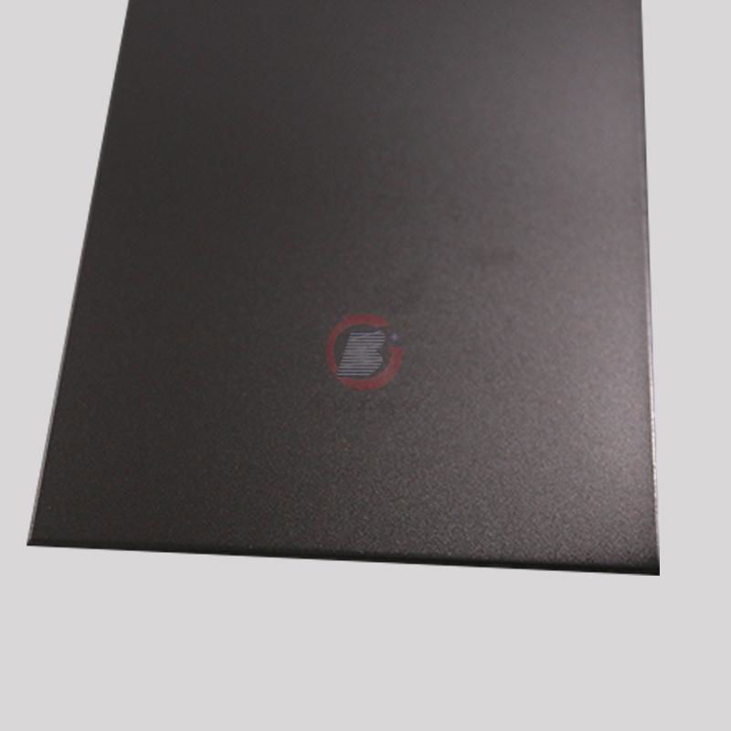 High-specific sandblasting deep black, elevator color stainless steel door plate