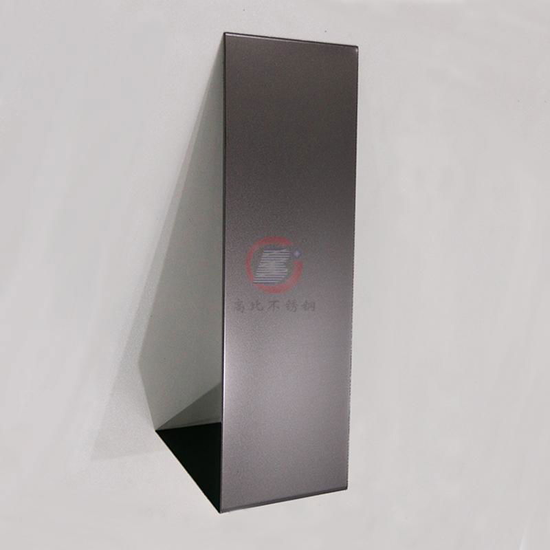 High-specific sandblasting deep black, elevator color stainless steel door plate 4