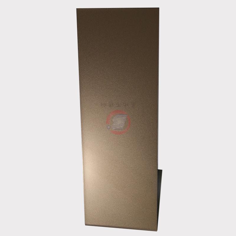 High-specific sandblasted rose gold stainless steel plate 2