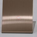 High ratio 304 hairline stainless steel bronze fingerprint proof