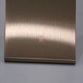 High ratio 304 stainless steel hair pattern with rose gold anti-fingerprint