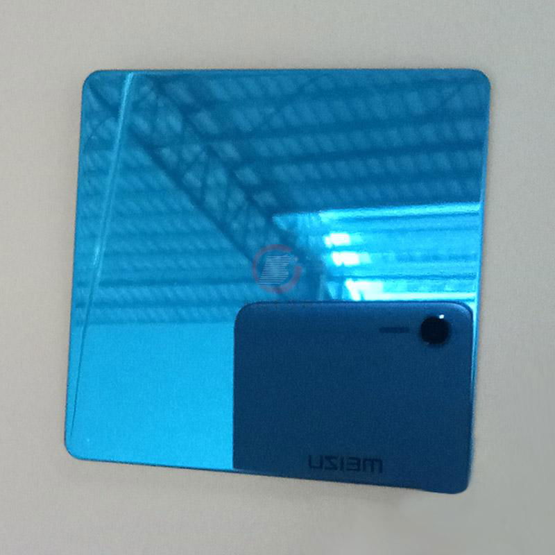 High ratio 316 stainless steel mirror blue 2